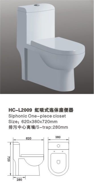 One Piece Toilet