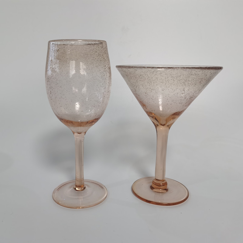 Solid Pink Wine Glass/Martini glass