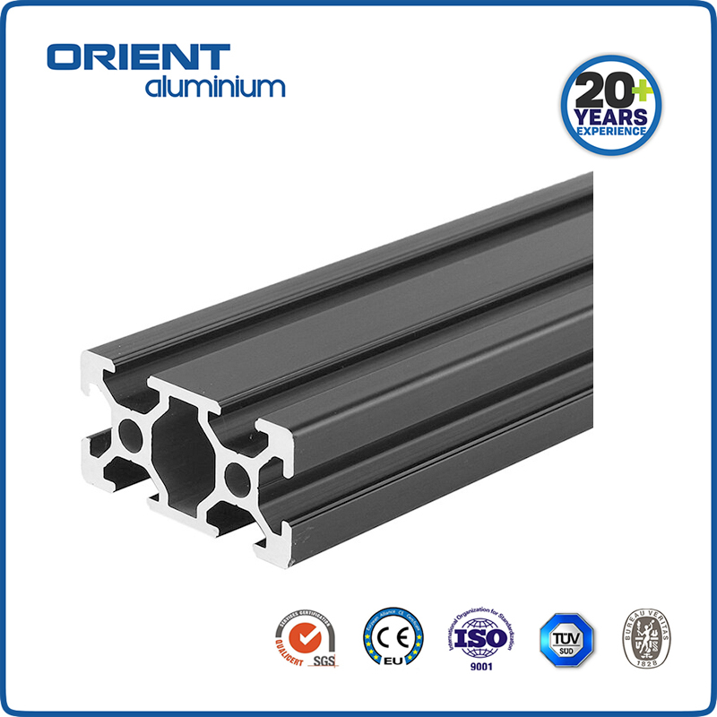 Factory customized anodized aluminium T slot industrial profiles