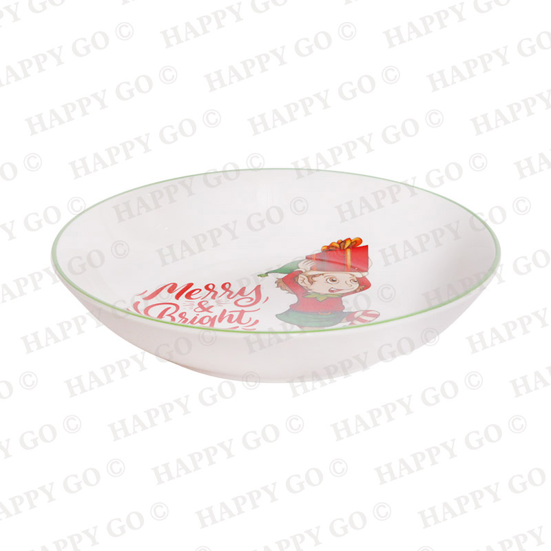 20cm/586ML SOUP BOWL WITH Christmas DECAL