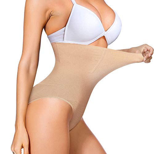 Womens Shapewear Tummy Control Shorts Brilliance High-Waist Panty Mid-Thigh Body Shaper Bodysuit