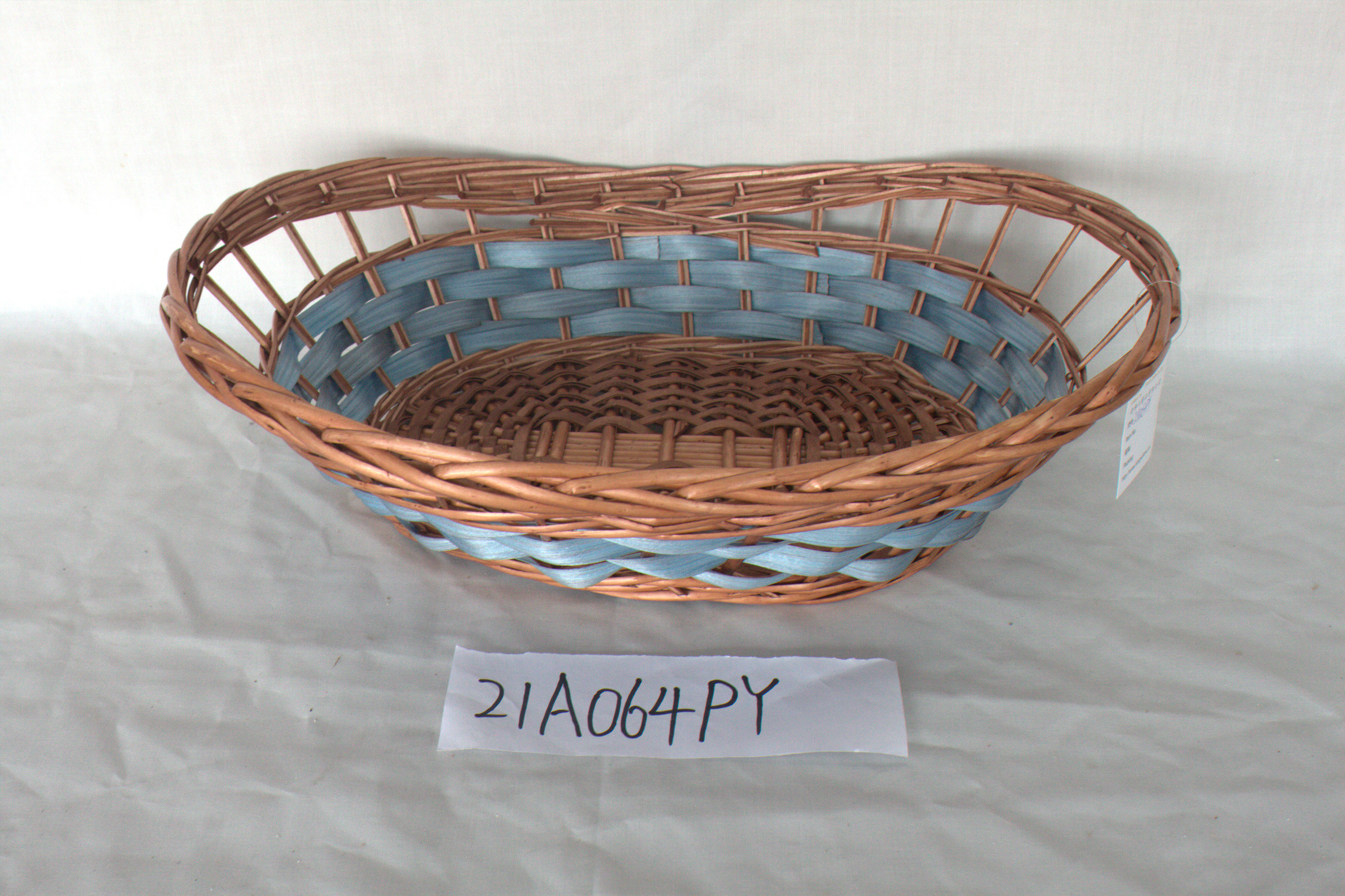 Kingwillow gift tray hot selling Christmas gift wicker storage fruit basket tray storage tray