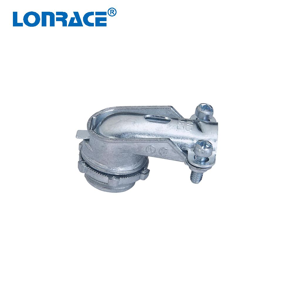 Flexible Conduit Squeeze Connector Greenfield - 90°