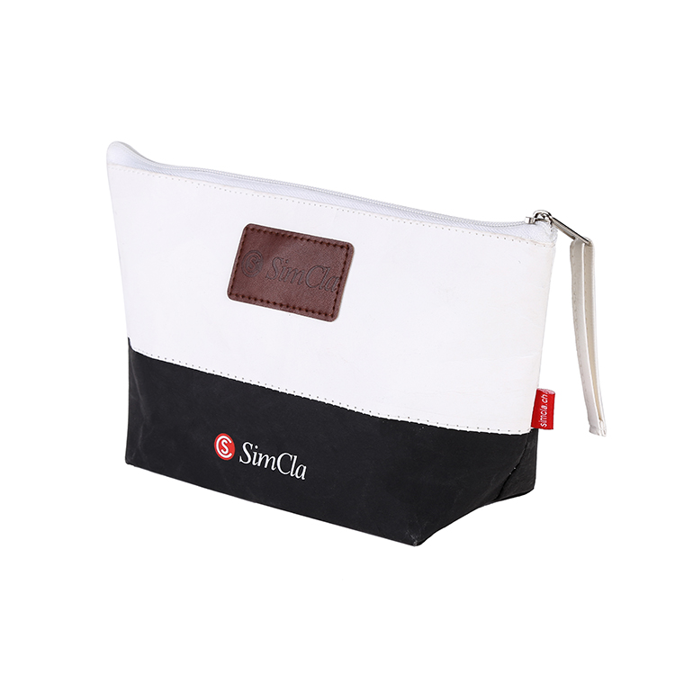 Washable kraft paper cosmetic bag