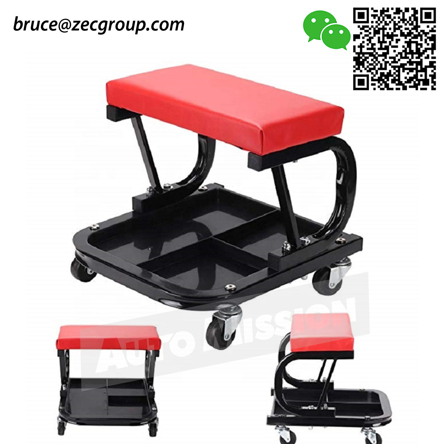 Repair seat Stool with storage tray