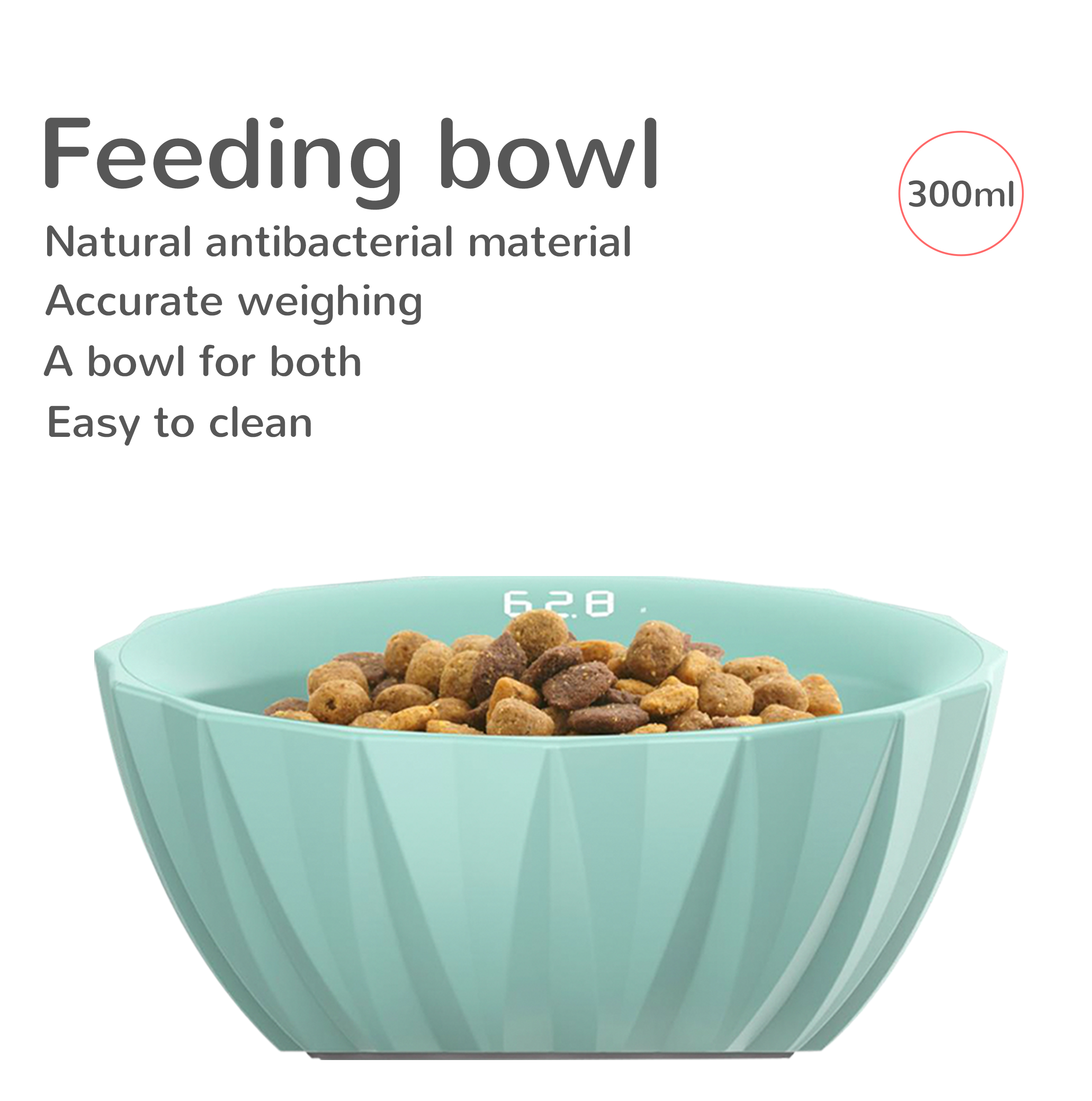 Pet weighing feeding bowl