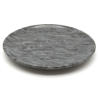 Black Marble Dishes Plates Round shape