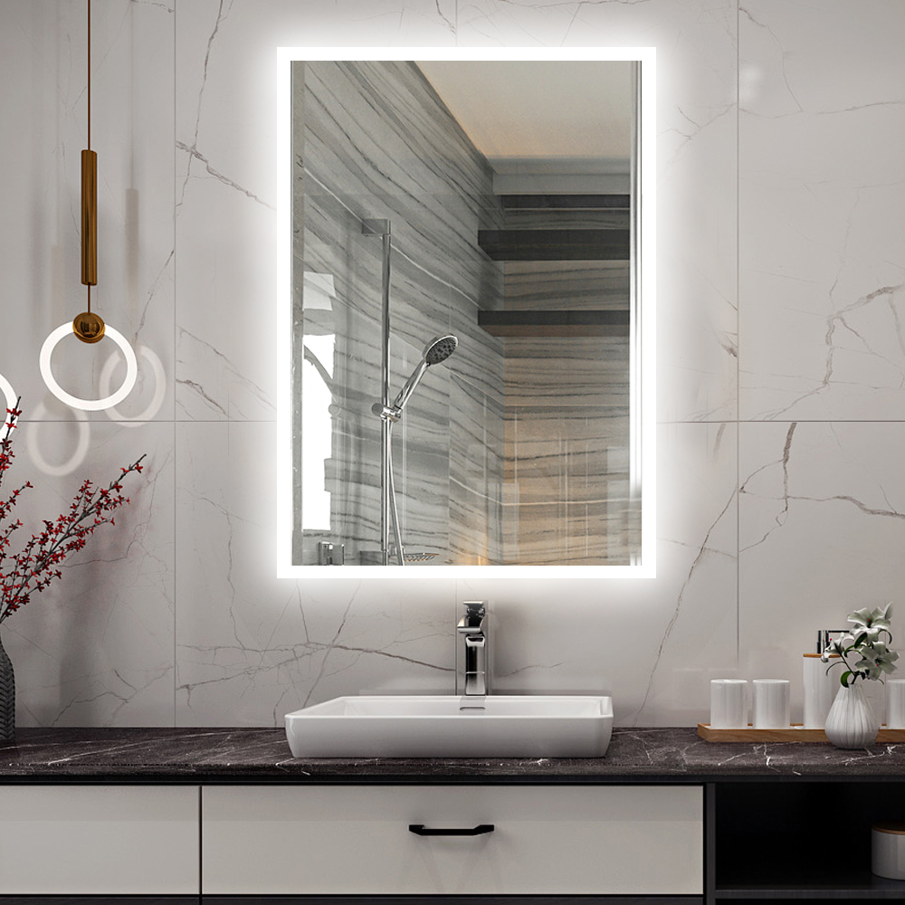 DP345 Acrylic backlit anti-fog smart LED bath mirror bathroom mirrors