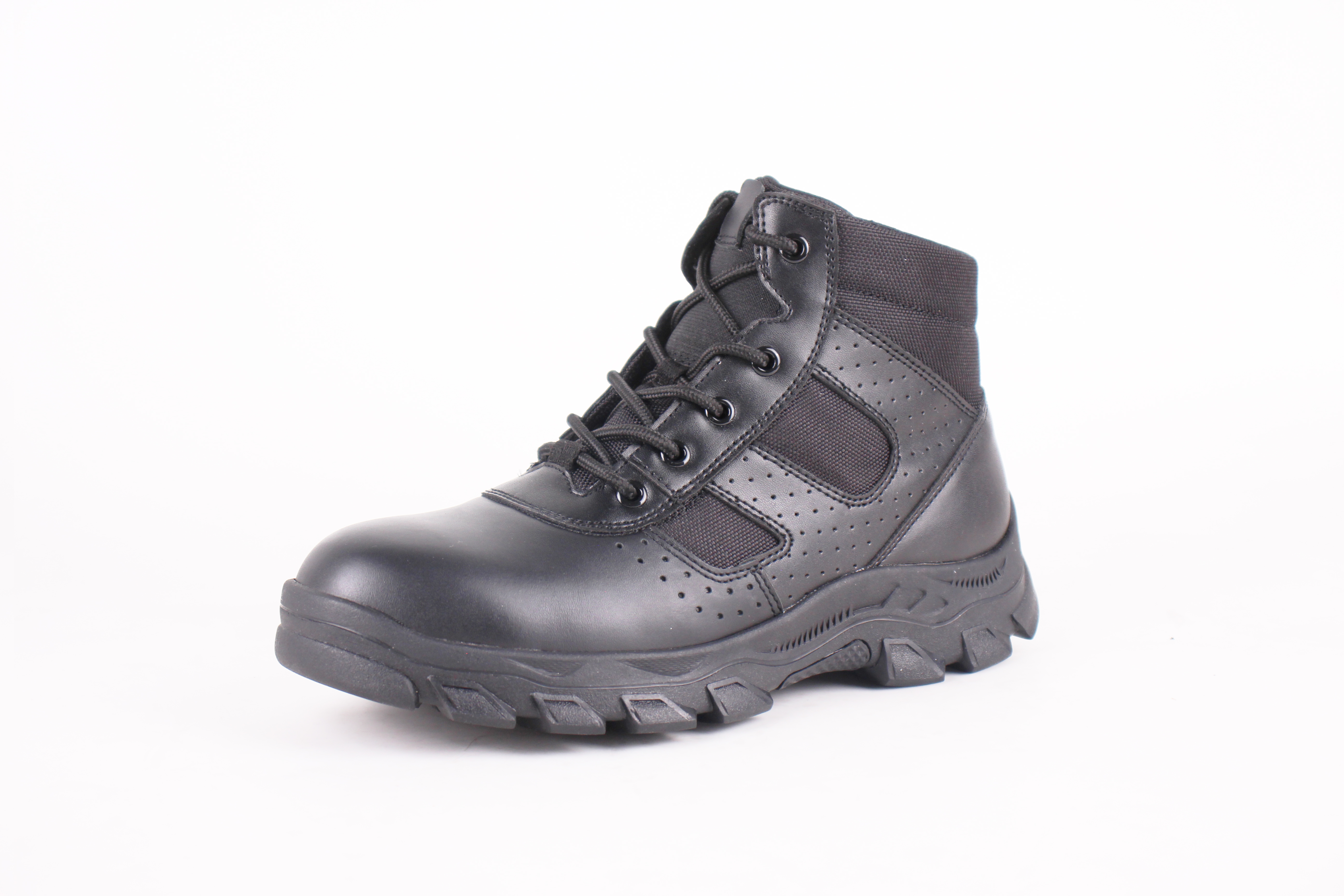 WINSON Men's Genuine Leather Work Boots/Work Shoes/Outdoor Shoes With Rubber Outsole