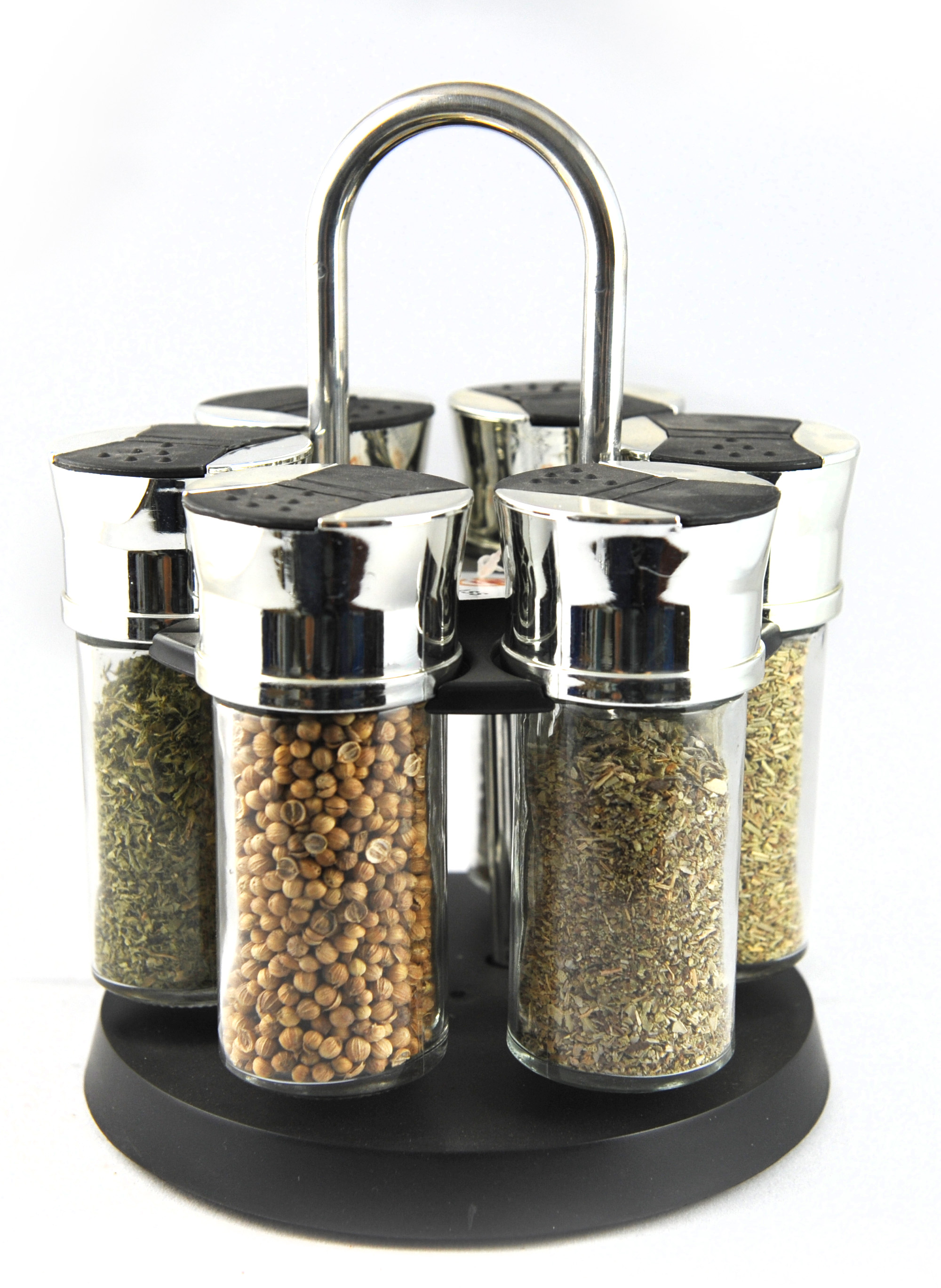 !6PCS,8PCS,12PCS spice jar set with rotating plastic rack