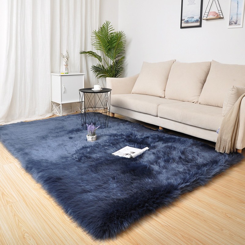 Nordic style faux sheepskin fur carpet long pile carpet home decor carpet