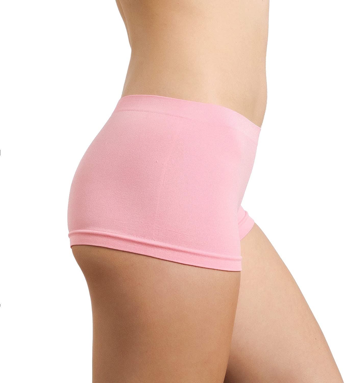 Women's Hipster Panties Seamless Low-Rise Cheekini Panty Soft Stretch Bikini Underwear