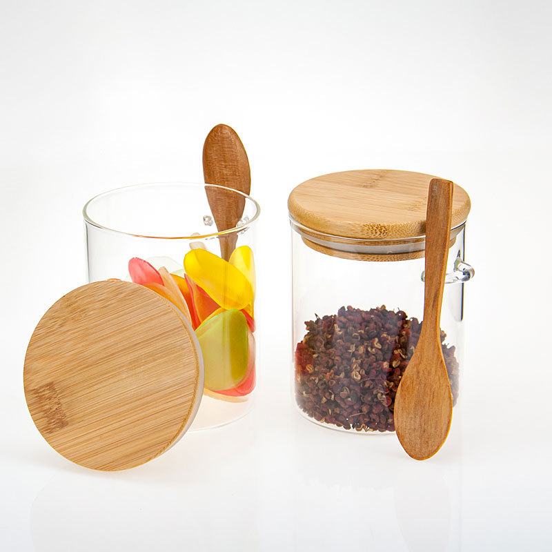 450ml kitchen seasoning glass bottle with spoon