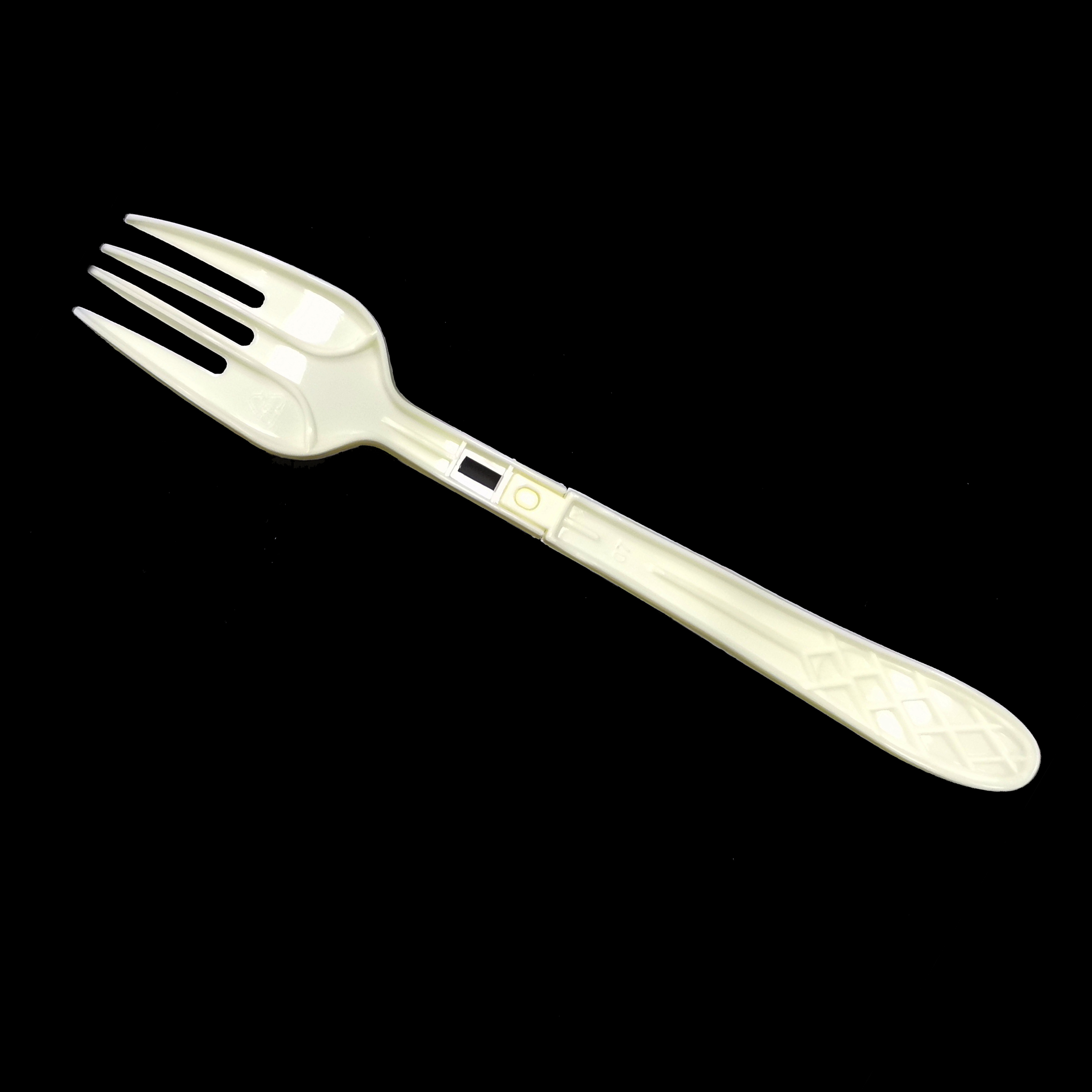 Disposable plastic instant food fork