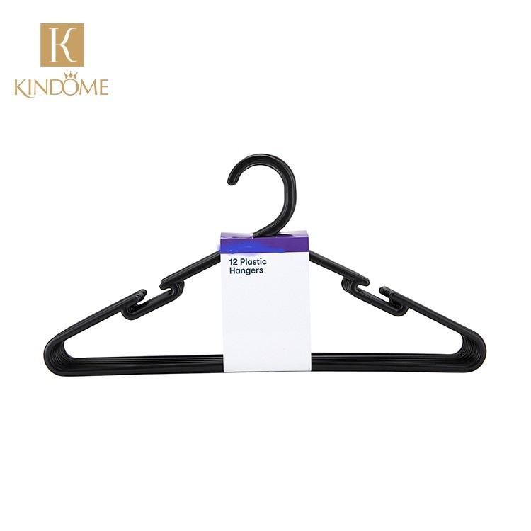 KINDBlack Plastic Clothes Hanger