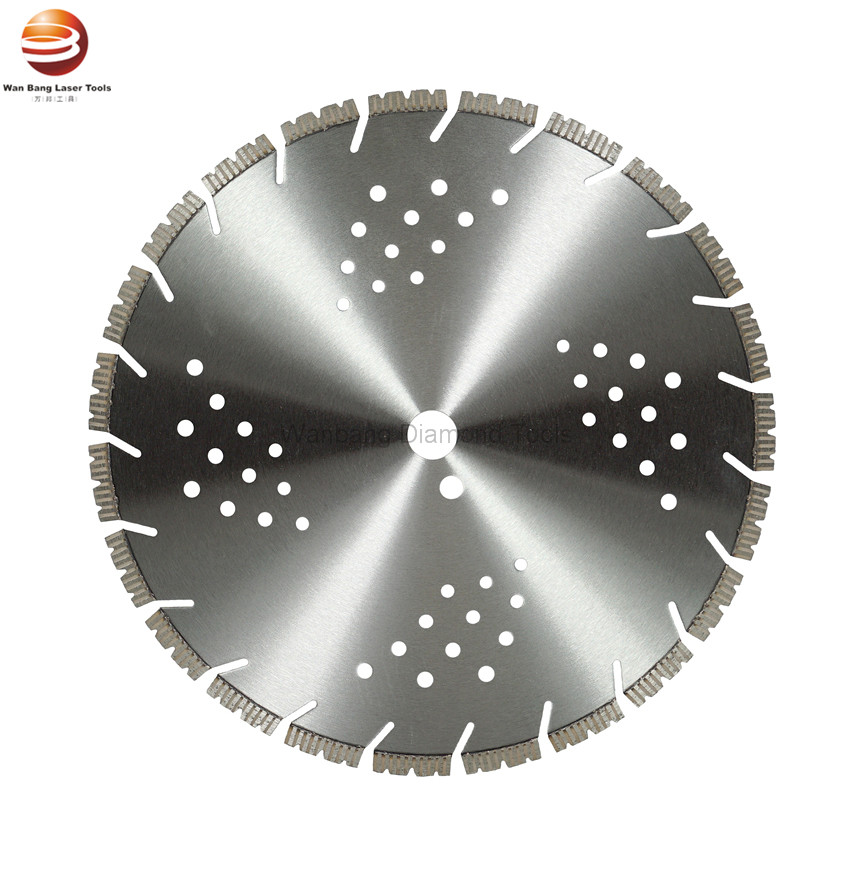 Special designed segments Laser welded diamond saw blade