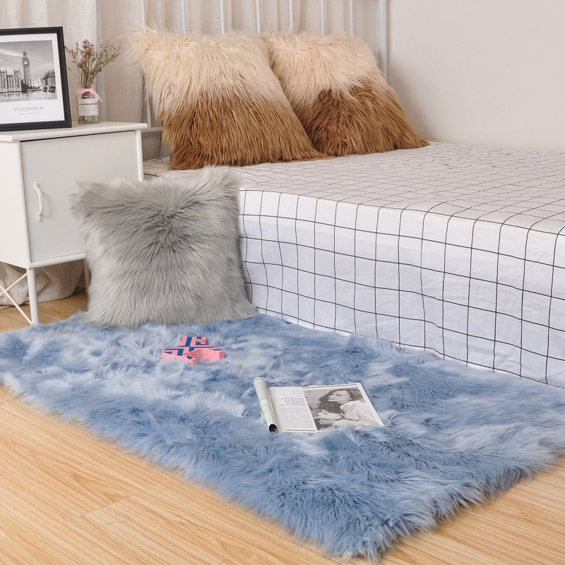 Mordern home decor sheepskin faux fur carpet for lbedroom Fashion long hair decoration fur carpet for hotel