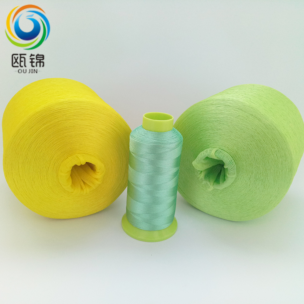 OU JIN polyester filament embroidery yarn 108D/2 1kg/tube