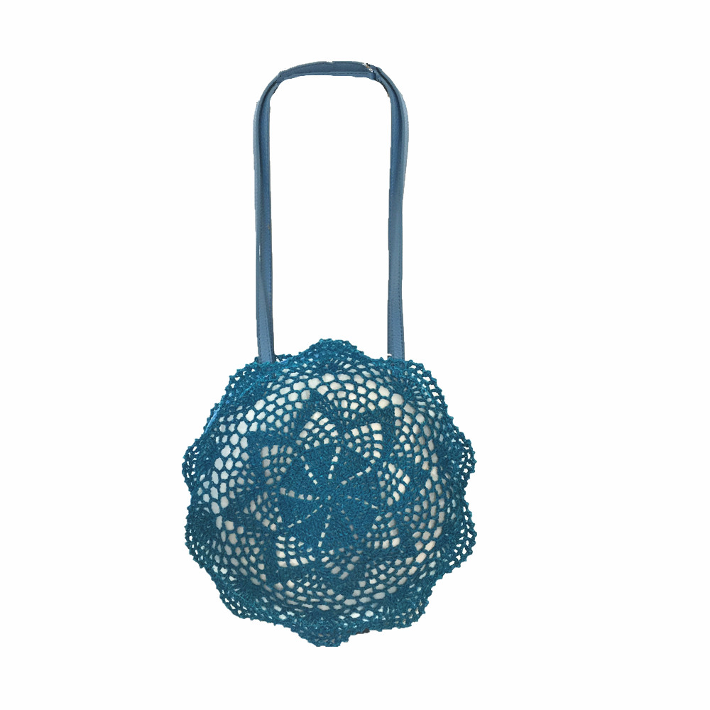 cotton Round lace bag