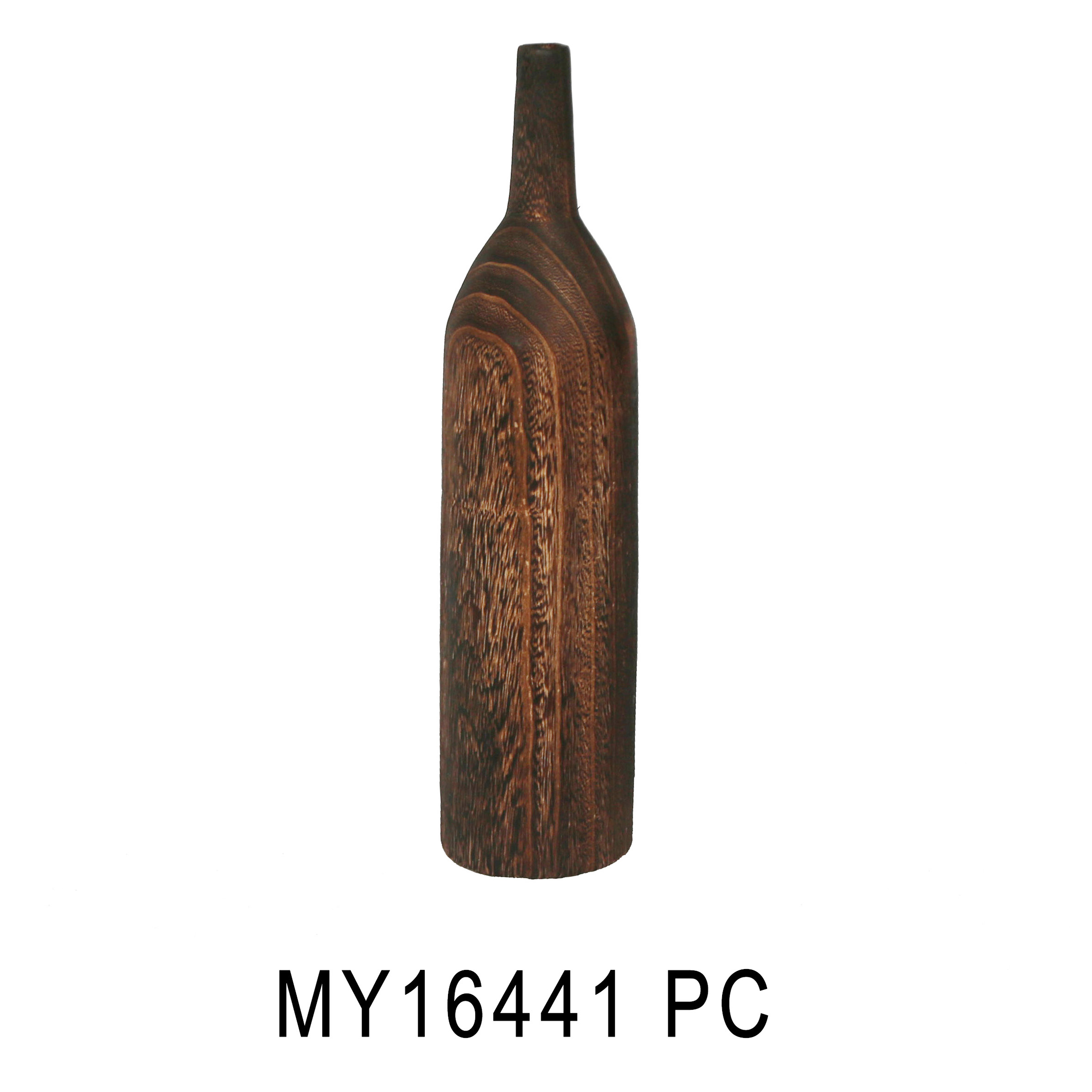 wood vase