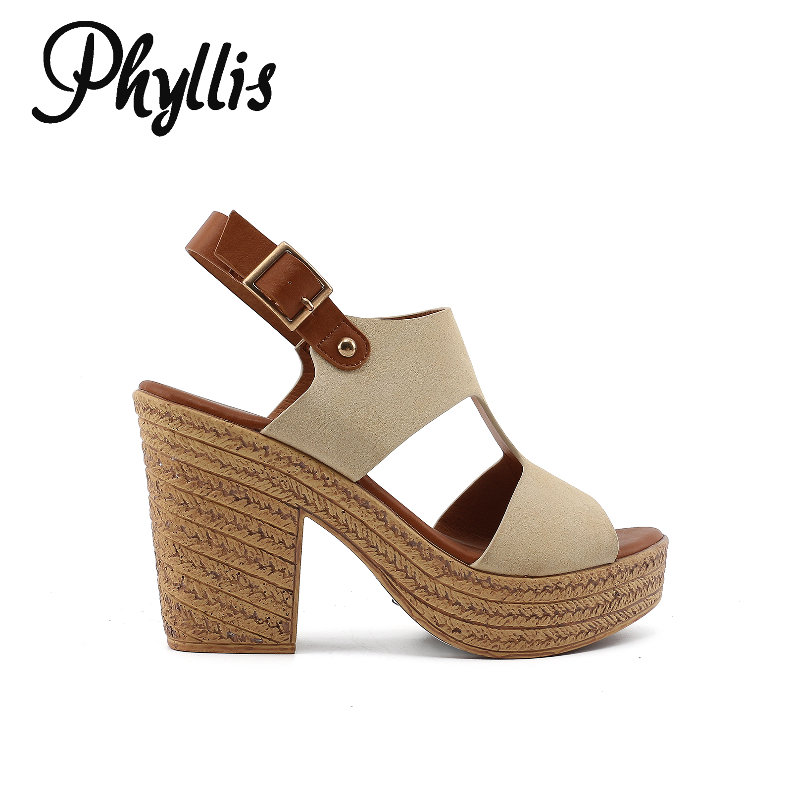 PU Wooded Heel