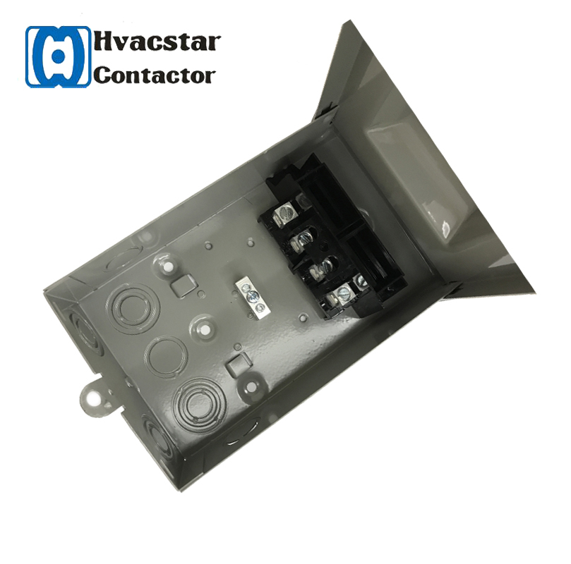HVAC serious Metal PDS-60A No Fused Disconnect Box Pullout Switch Air Conditioner HVAC ser