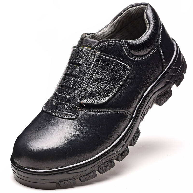 Full leather breathable, lightweight, wear-resistant, protective shoes, anti-hit, anti-stab, protective shoes, anti-slip, anti-odor, work shoes