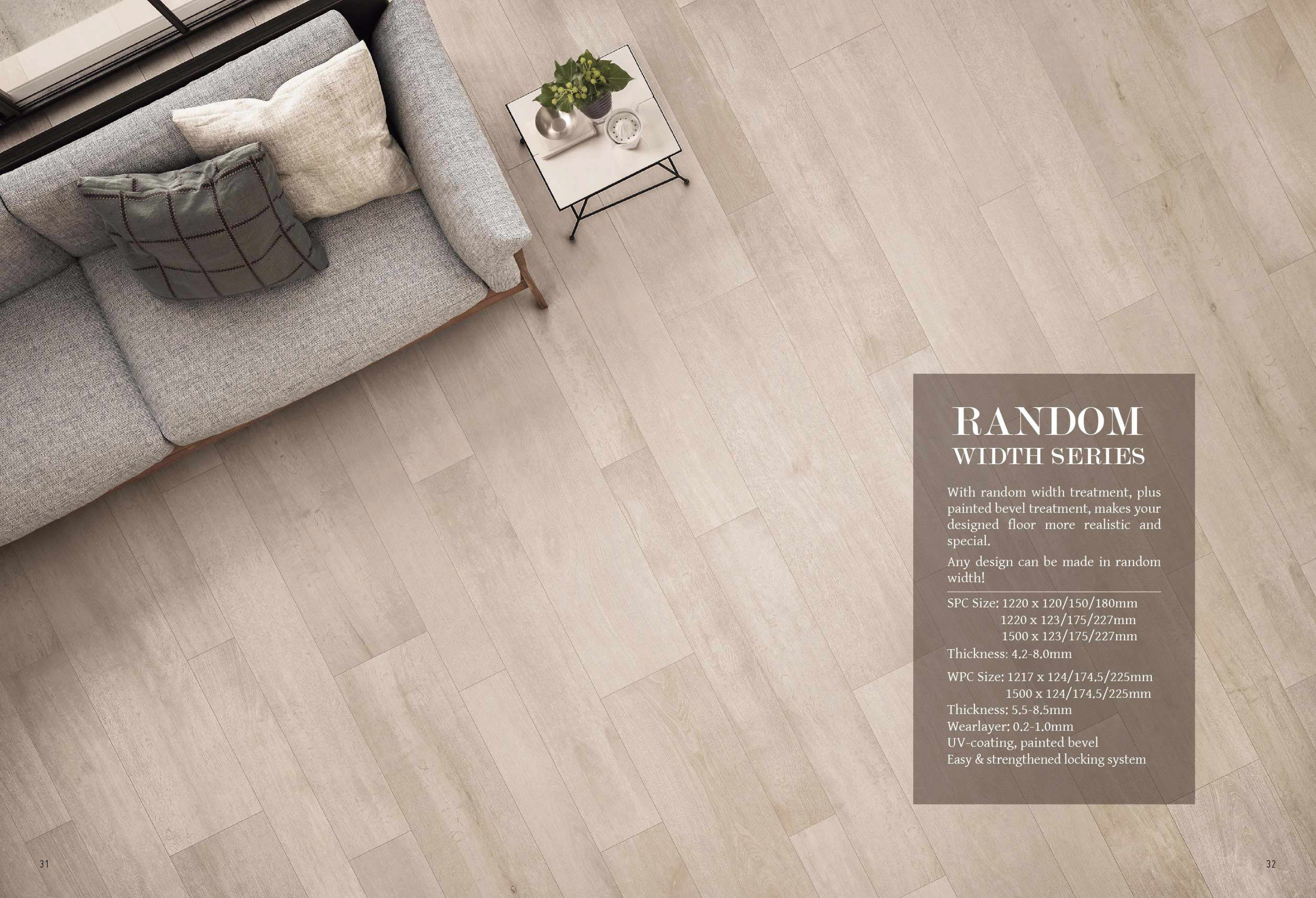 BBL pvc random width flooring