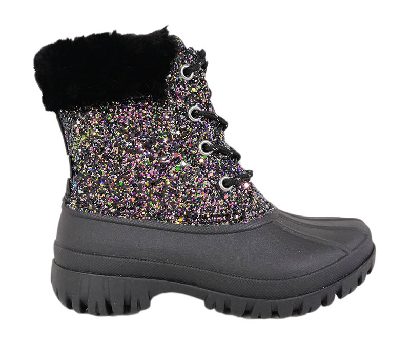Fashion Shinny Glitter Kids Waterproof Insulated Outdoor Snow boots