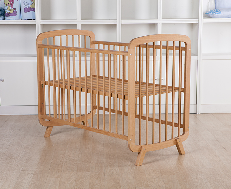 wooden baby bed