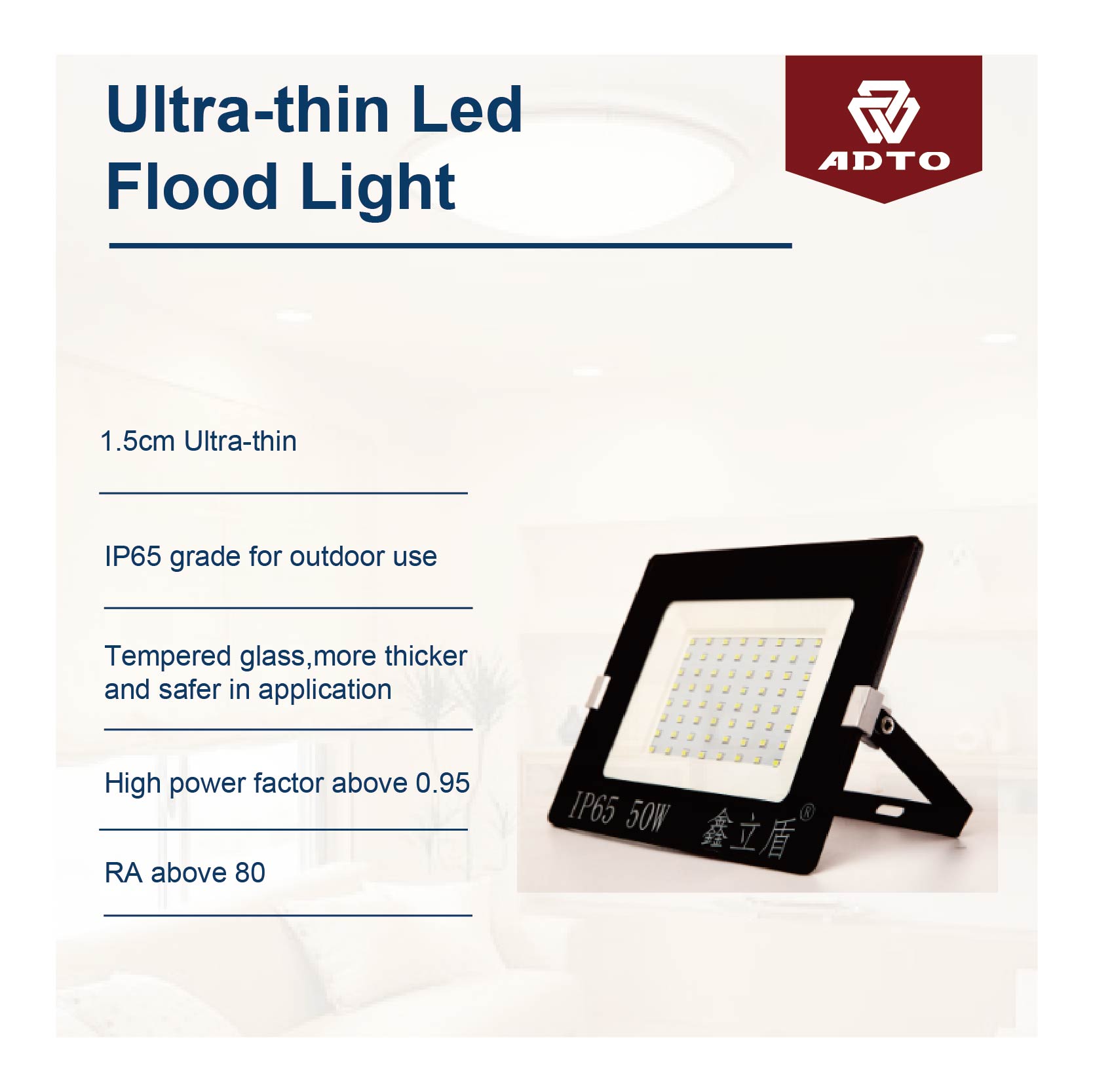 Ultra-thin led flood light