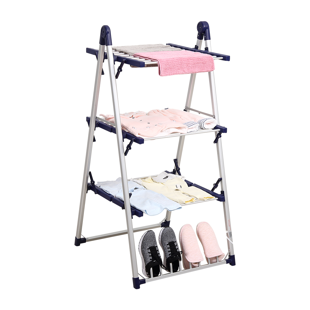SHARNDY heated clothes drying rack 3 layer clothes airer rack heated airer aluminum