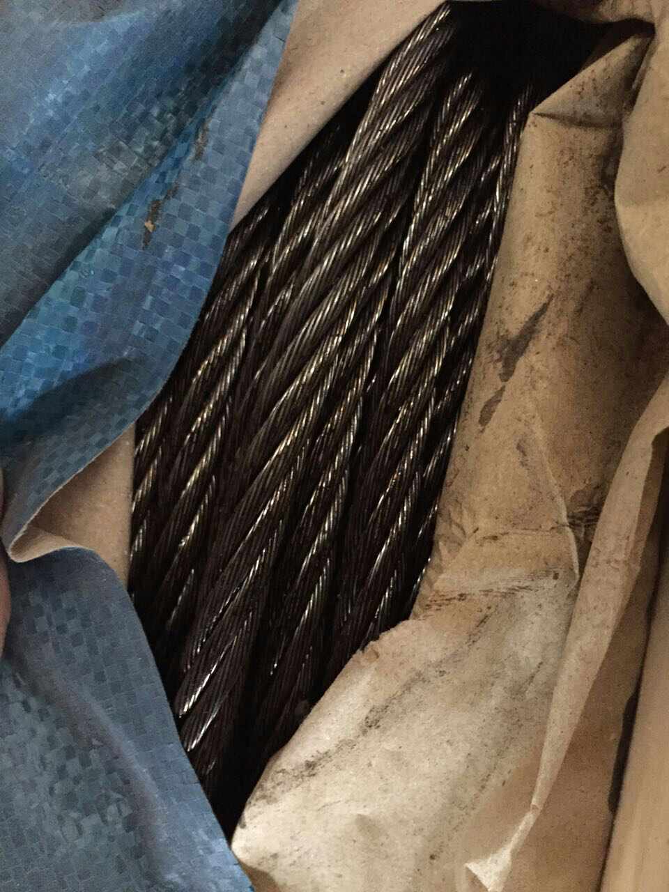 black oil steel wire rope cable