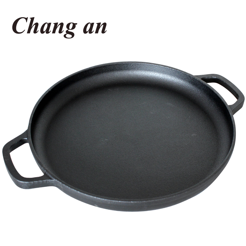 14” cast iron piza griddle pre-seasoned
