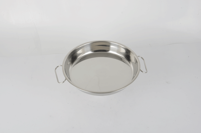 RGS-PY5181 Stainless steel cake plate with ears (bright) SS304