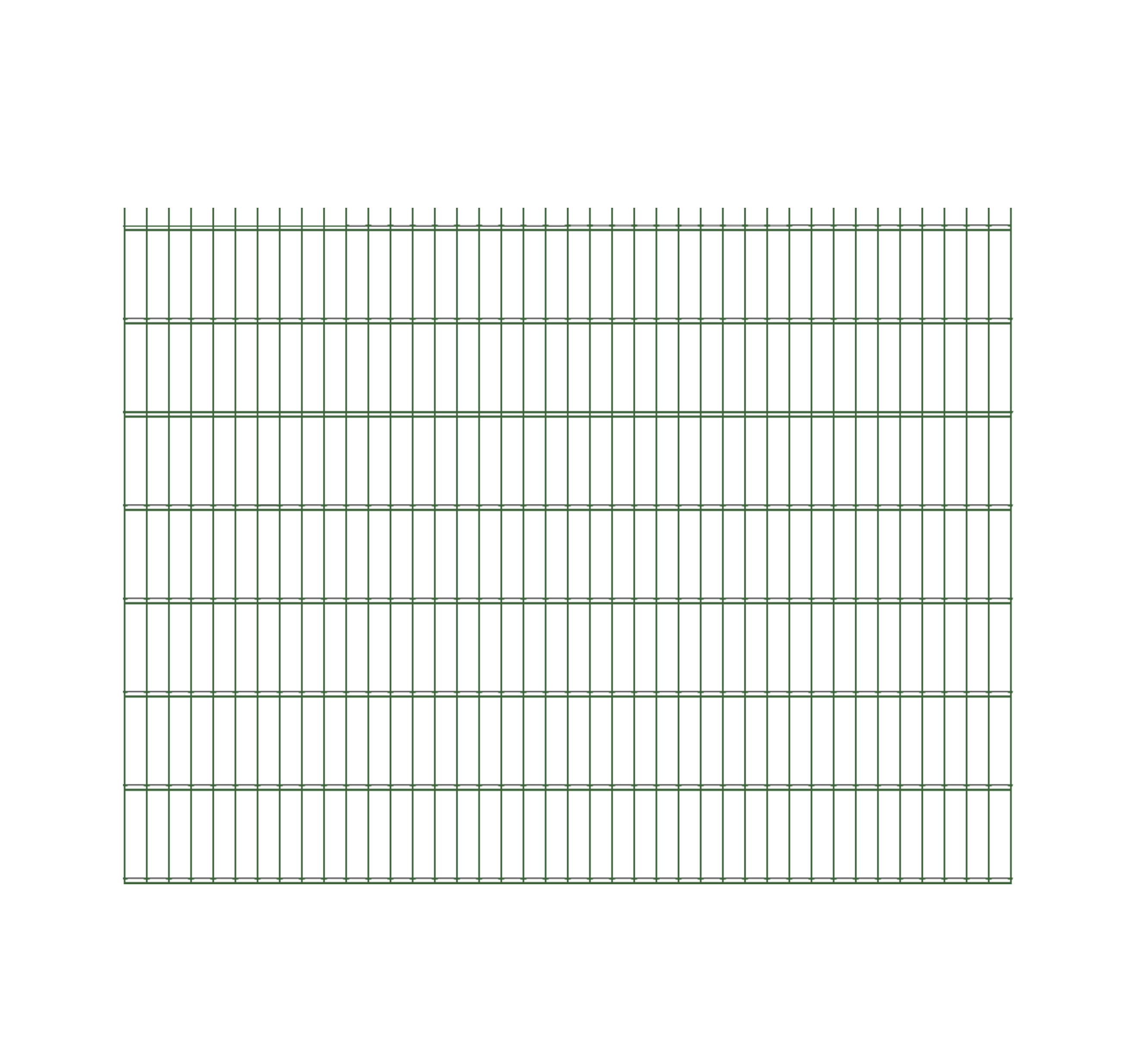 2D Panel Double Wire Welded Fence Iron Wire 565/868mm