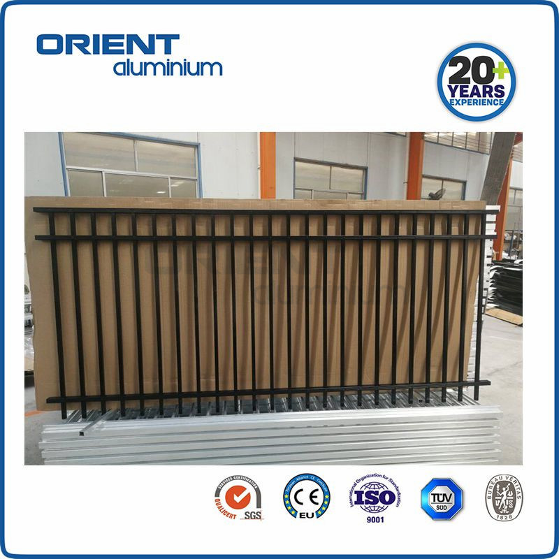 Aluminium Swimming Pool Fencing Black Powder Coated