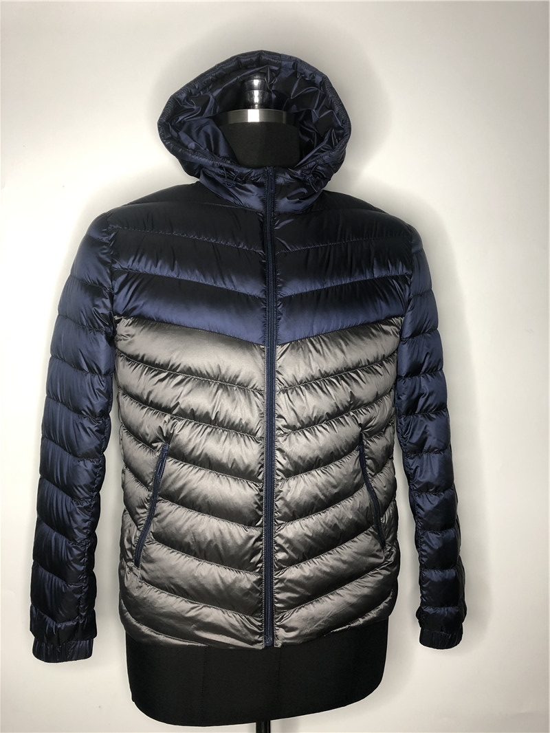 men's middle long down jacket