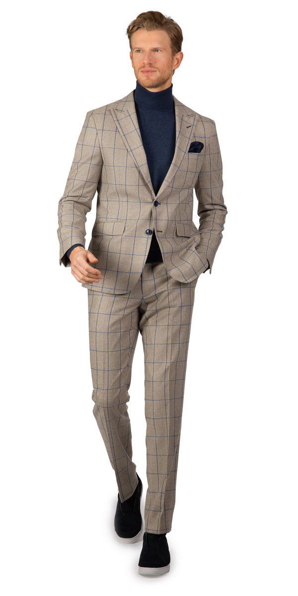 MEN SUIT A Fano-S-N / Siena 345231/39 Slim Fit Suit