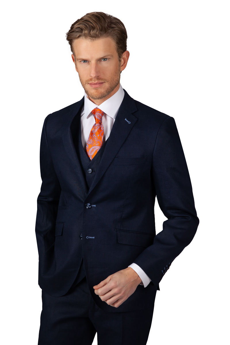 MEN SUIT VEST A Pesaro-S / Siena 2009/71 Slim Fit Suit Vest 3in1