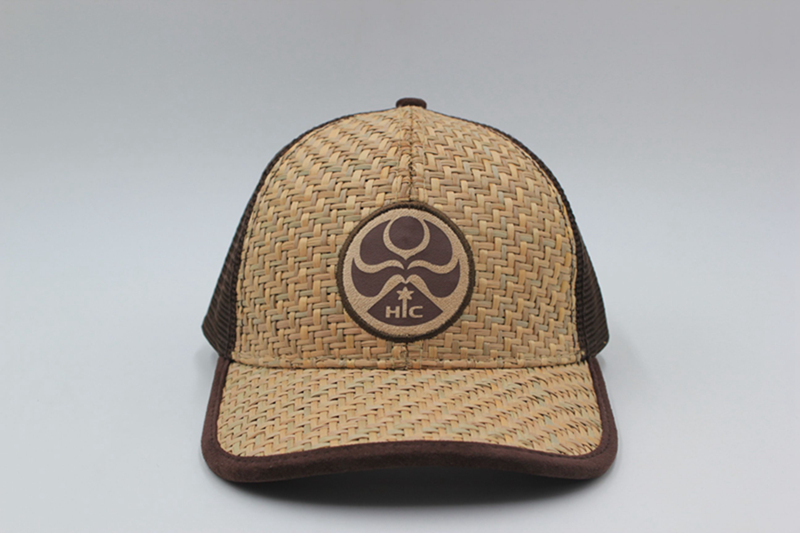 Straw baseball cap/mesh cap