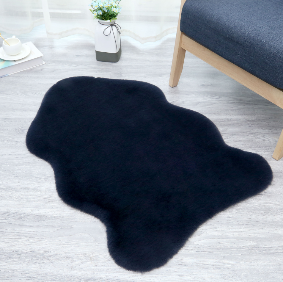 China manufacturer floor rugs faux rabbit fur custom rugs and carpets luxury top quality furry mats pads rugs