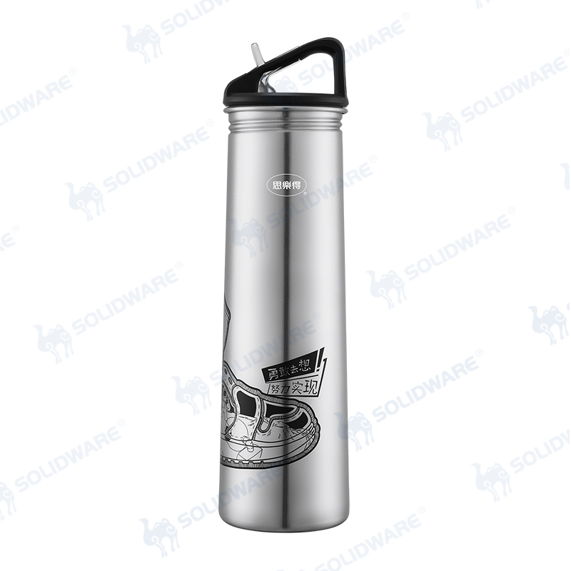 Easy Carrying Wonderful Design Single Wall Stainless Steel Sport Flask