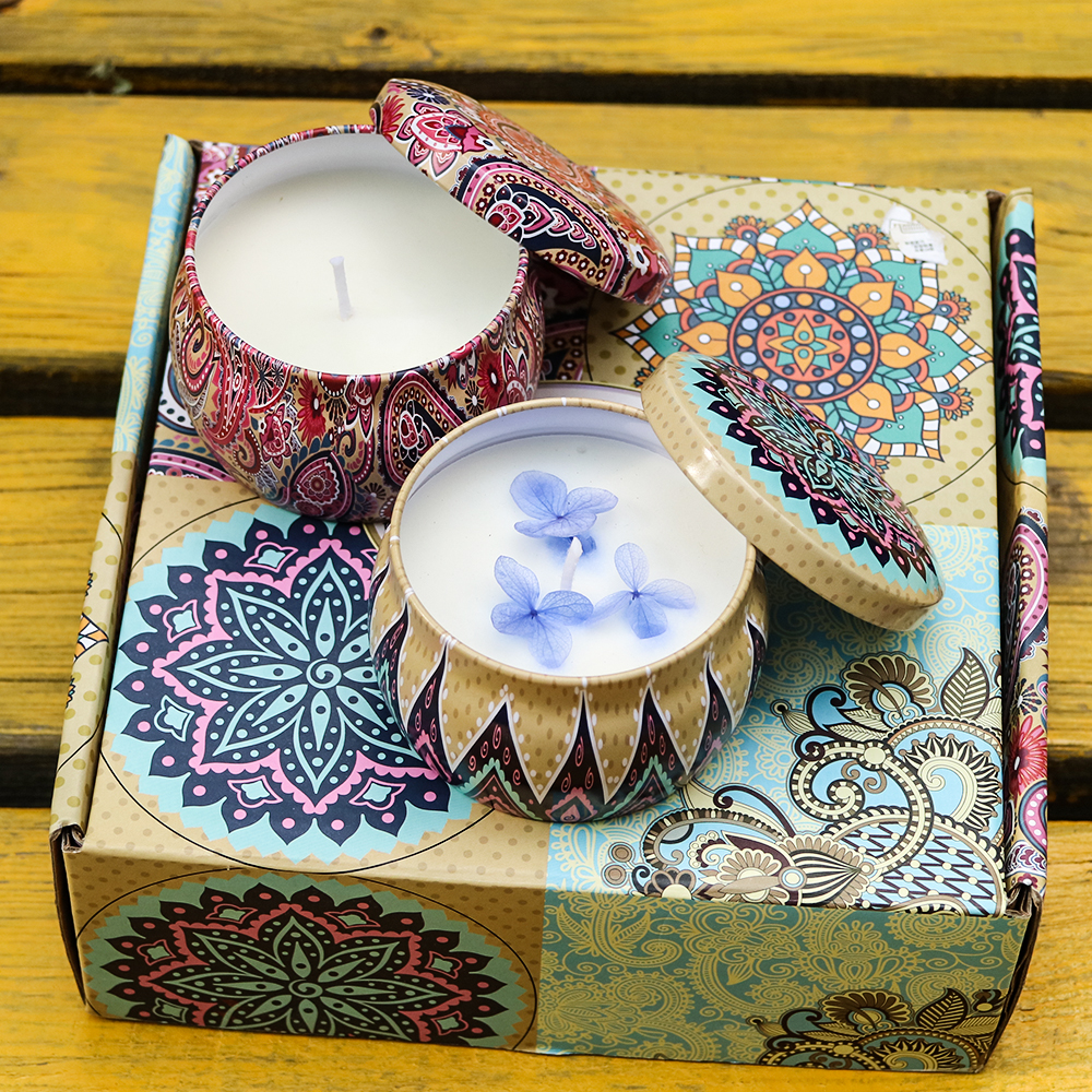 4.4oz Scented Tin Candle Gift Set