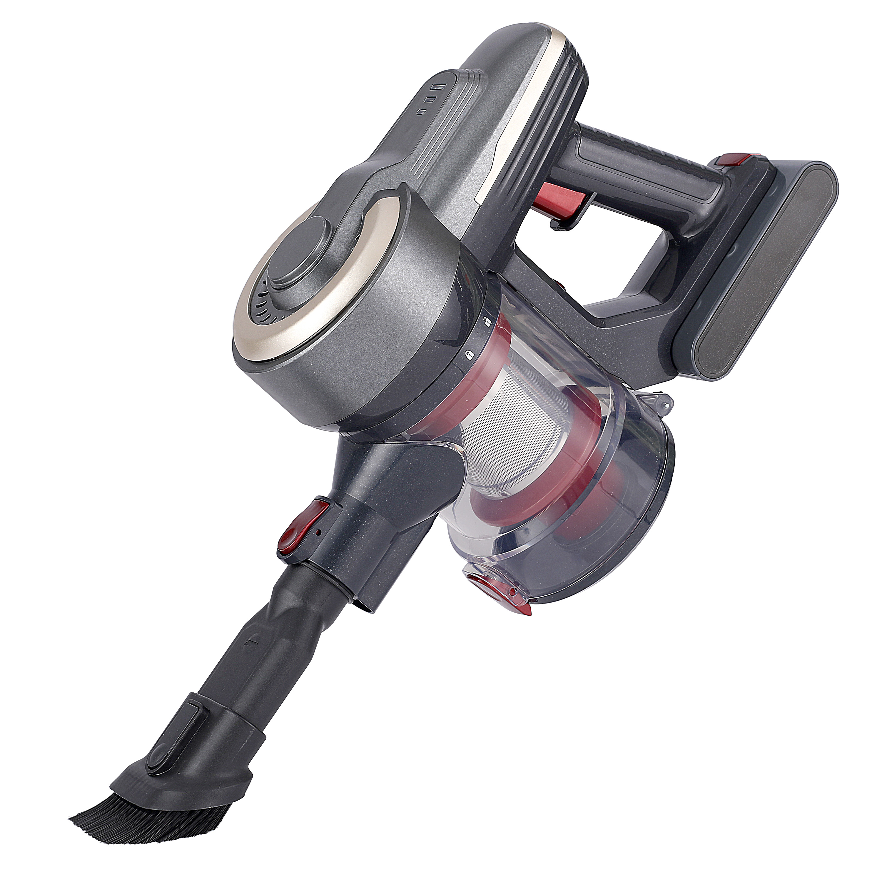 Li-ion battery powered cordless vacuum cleaner