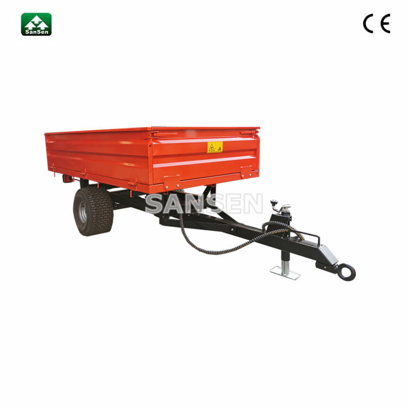tractor tow behind tipper trailer