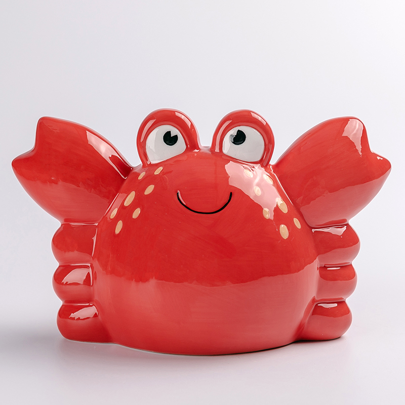Ceramic crab series crab piggy bank