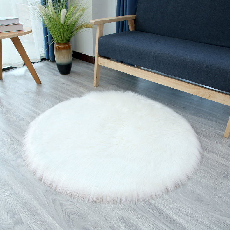 Nordic White shaggy faux fur carpet wholesale sheepskin fur carpets rugs decoration fur carpets and rugs for living room