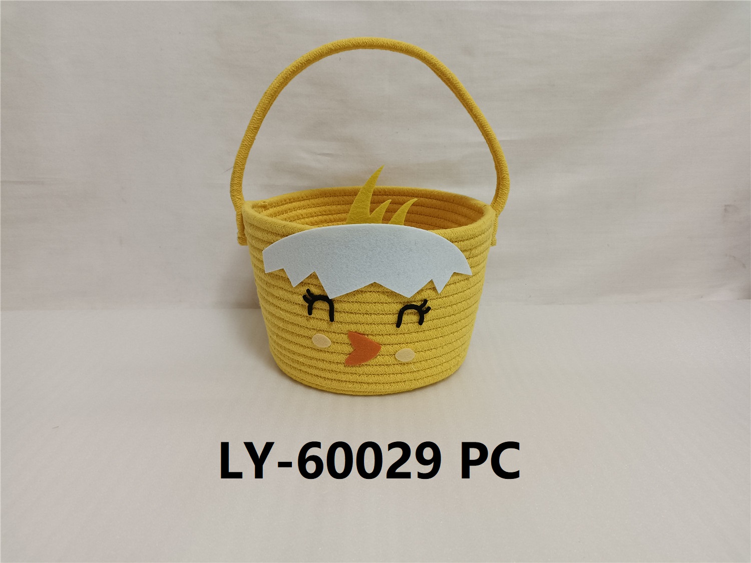 2021 NEW Easter bunny cotton rope basket,Happy Easter gift bag，cotton rope basket