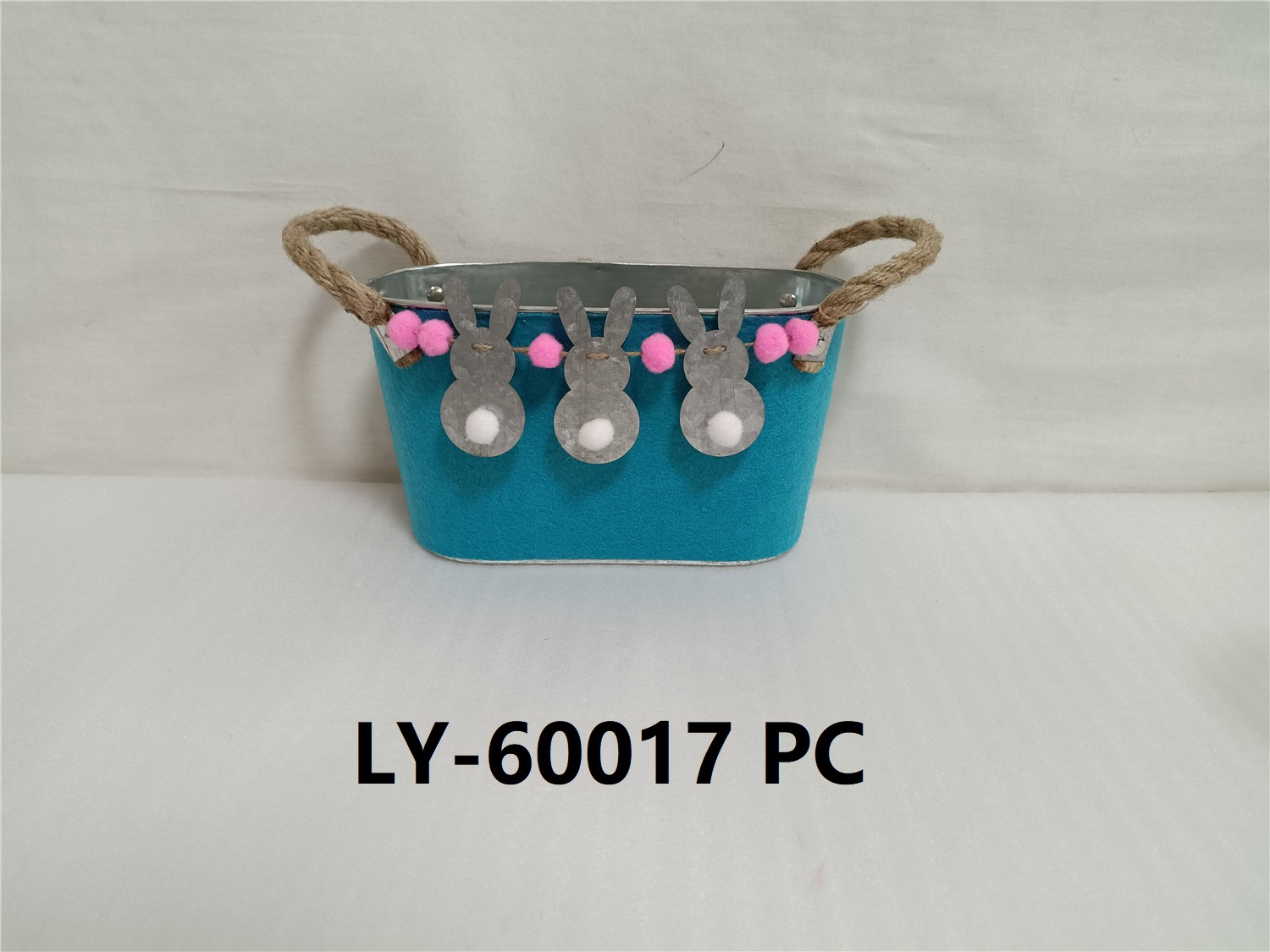 Easter metal bucket